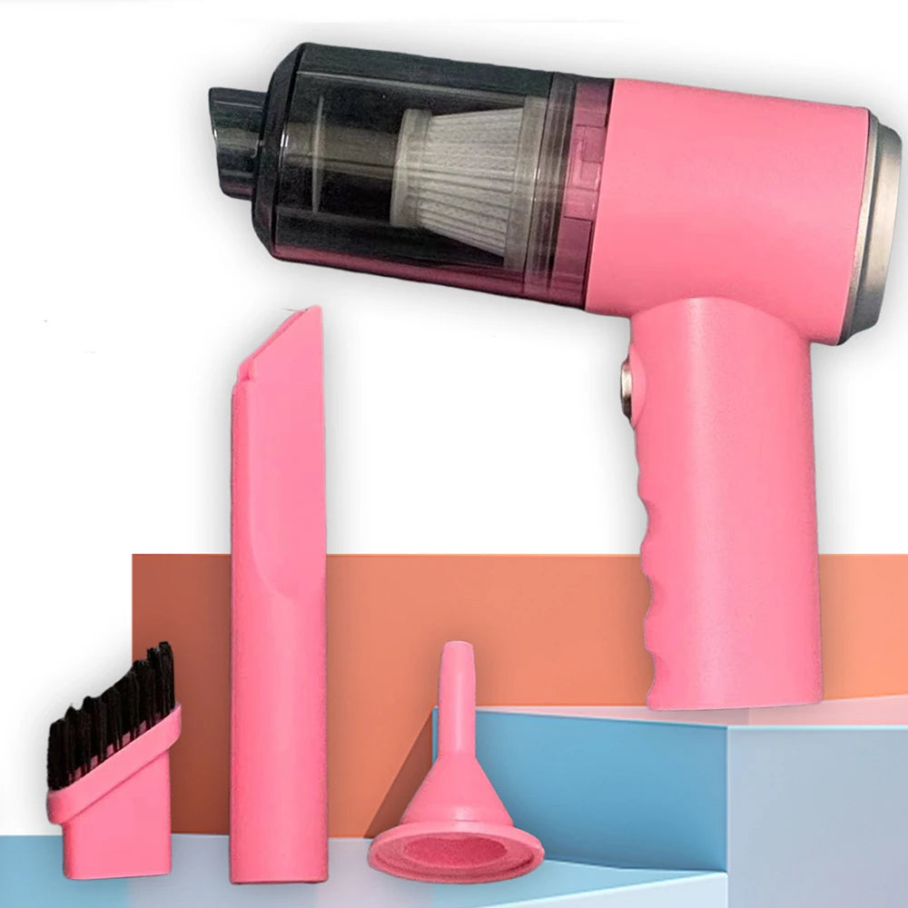 🚗✨ 3-in-1 TurboVac Pro™ | Car & Home Mini Vacuum 💨🔋