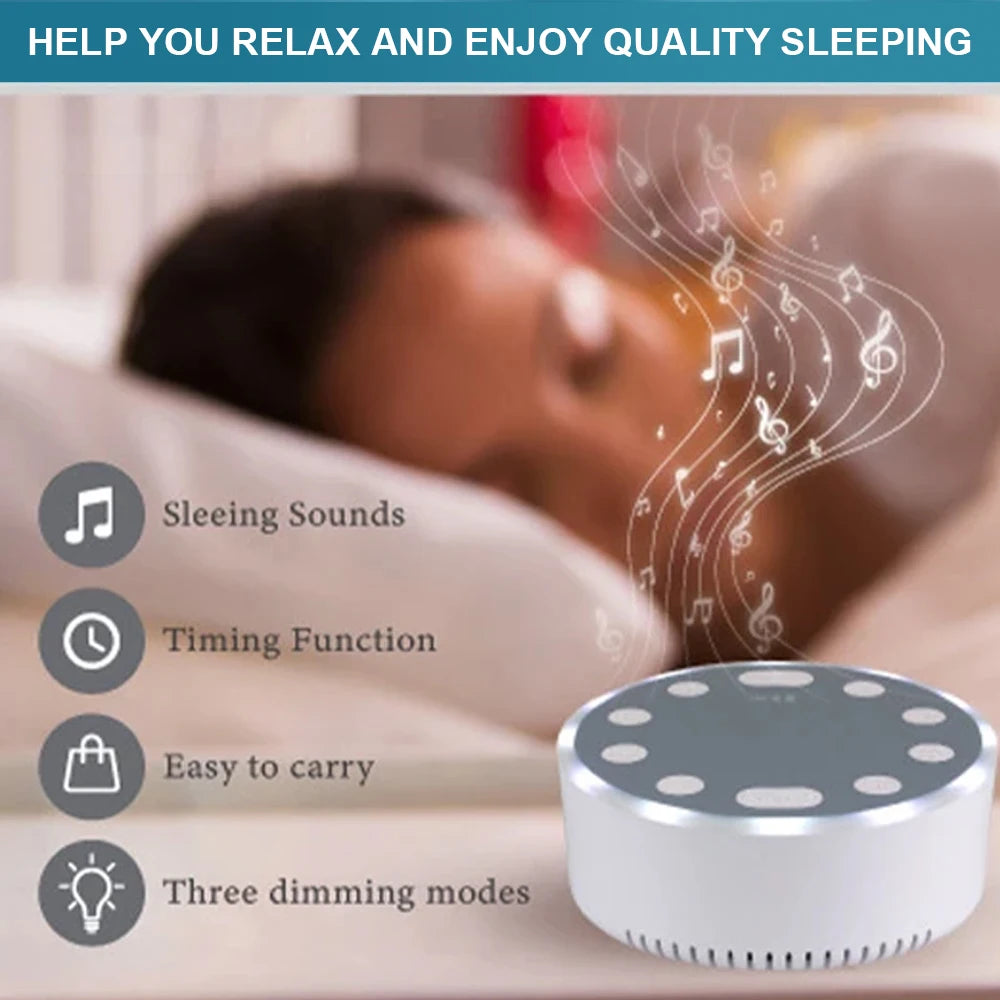 🎶 DreamWave™ White Noise Machine – Peaceful Sleep for Babies & Adults