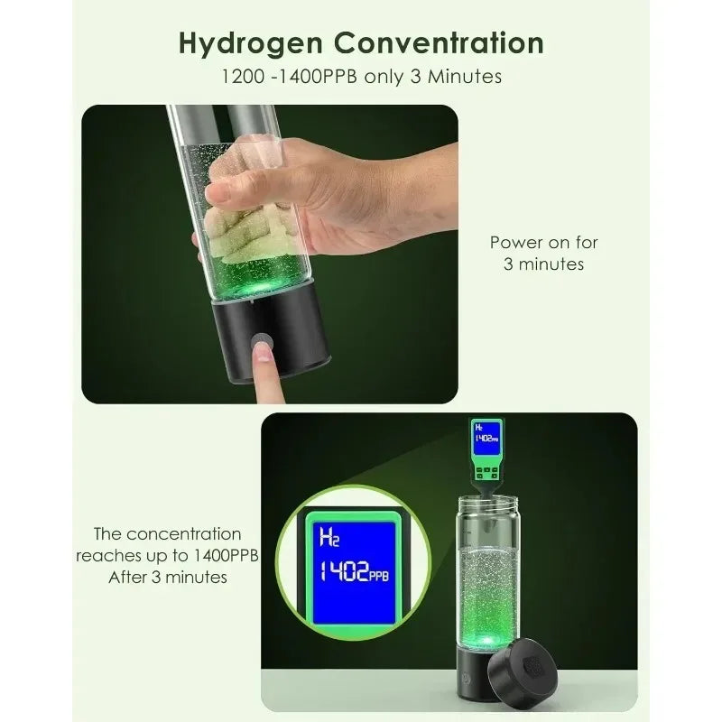 💧⚡ HydroPure™ Bottle | Portable Hydrogen Water Generator