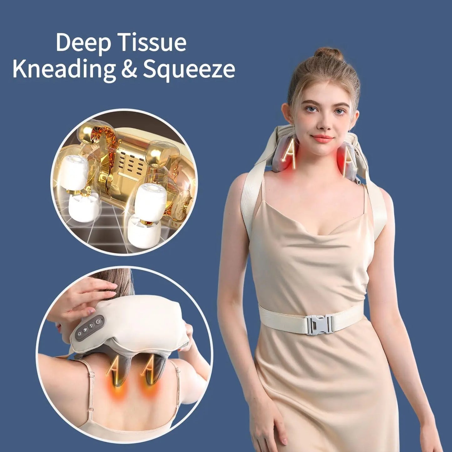 💆♂️🔥 RelaxPro™ Shiatsu Massager | Neck, Shoulder & Back Relief