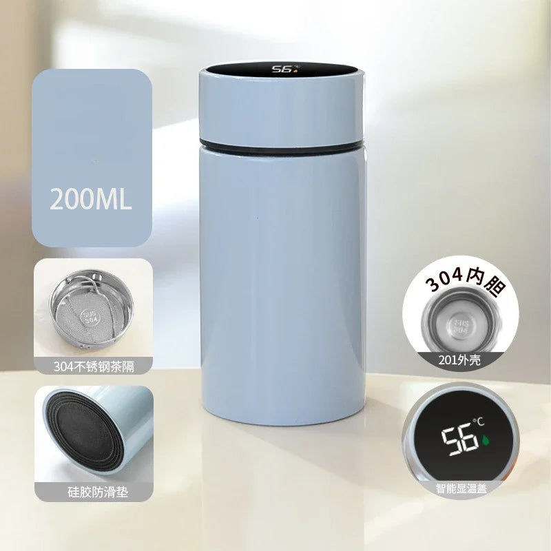 🌡️✨ SmartTemp™ Bottle | 200ml Stainless Steel Thermos 🥤❄️