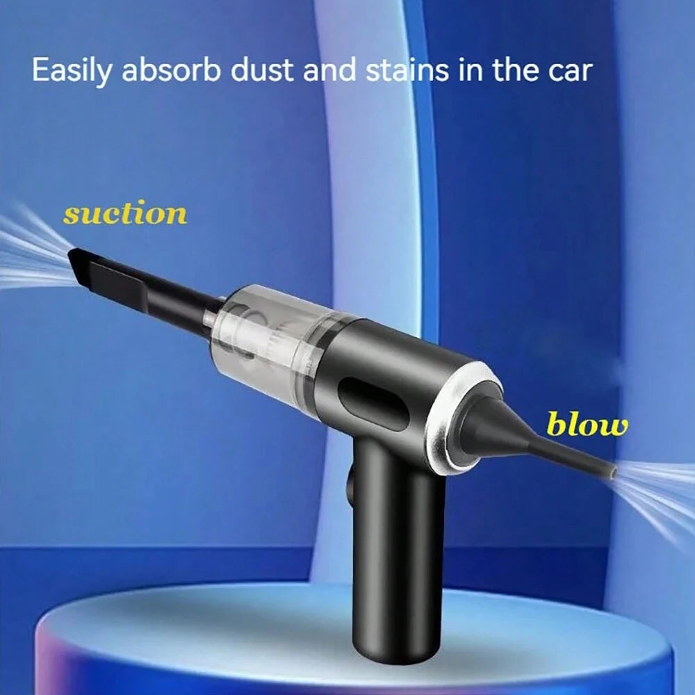🚗✨ 3-in-1 TurboVac Pro™ | Car & Home Mini Vacuum 💨🔋