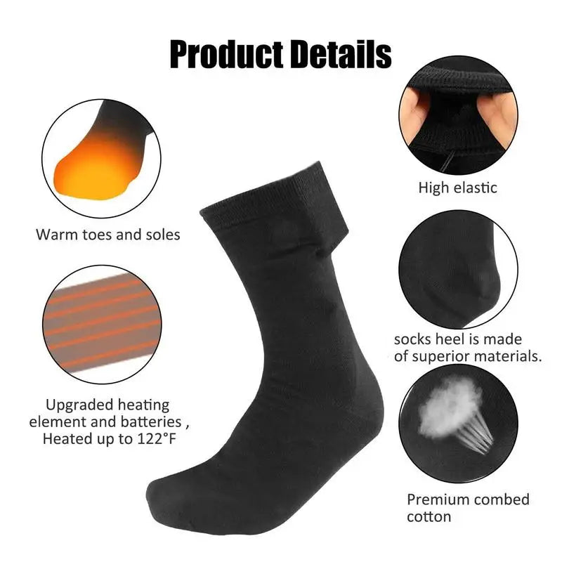 🧦⚡ Rechargeable Heated Socks – Cozy Warmth Anywhere ❄️