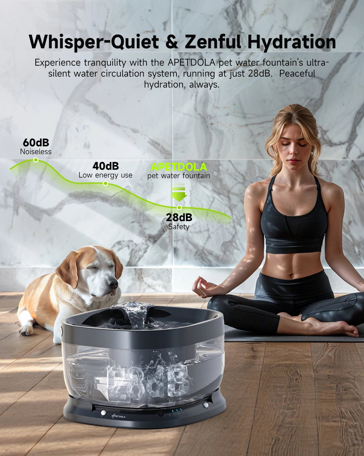 🐾💧 ApetDola™ Smart Pet Water Fountain – Fresh Water, Always Flowing