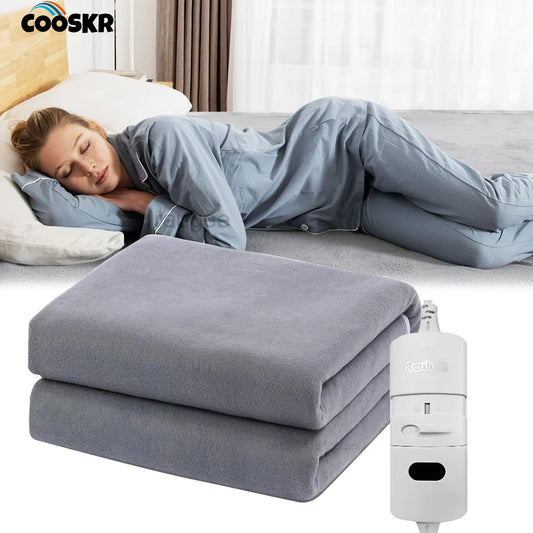 🛏️🔥 Electric Heating Blanket – Fast Warmth & Cozy Comfort