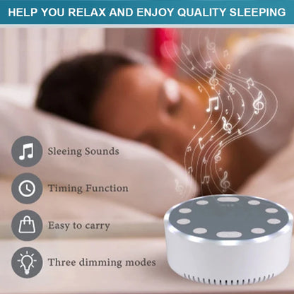 🎶 DreamWave™ White Noise Machine – Peaceful Sleep for Babies & Adults