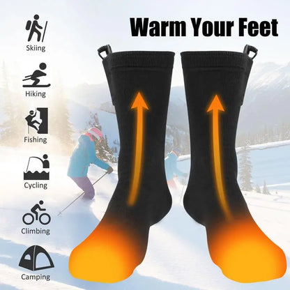 🧦⚡ Rechargeable Heated Socks – Cozy Warmth Anywhere ❄️