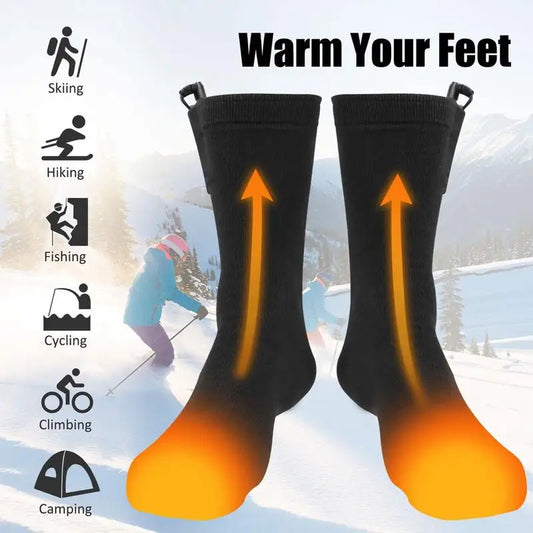 🧦⚡ Rechargeable Heated Socks – Cozy Warmth Anywhere ❄️