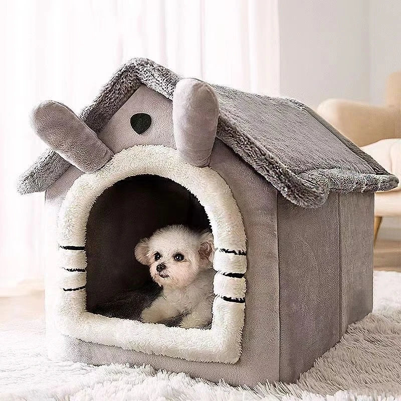 🏠🐾 PawHaven™ Indoor Pet House – Cozy Retreat for Dogs & Cats