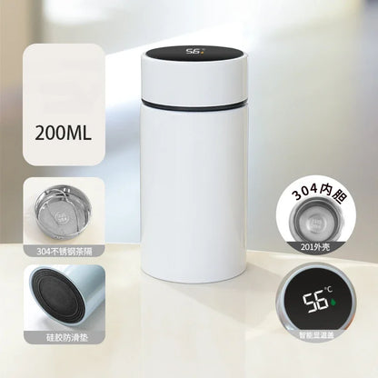 🌡️✨ SmartTemp™ Bottle | 200ml Stainless Steel Thermos 🥤❄️