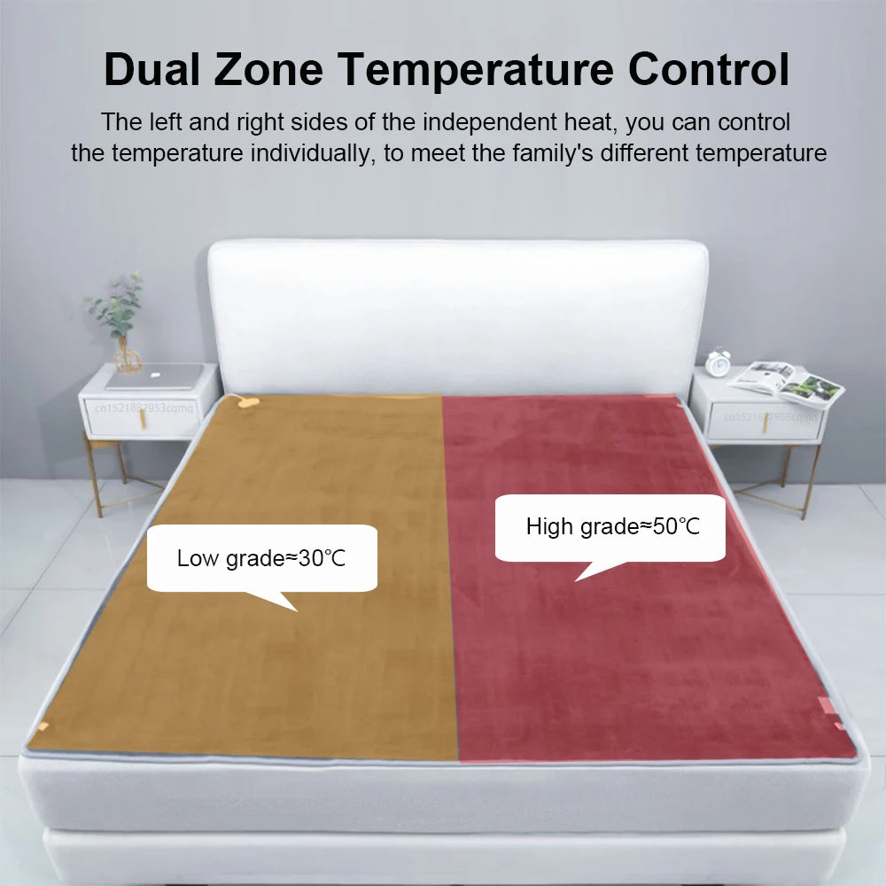 🛏️🔥 Electric Heating Blanket – Fast Warmth & Cozy Comfort