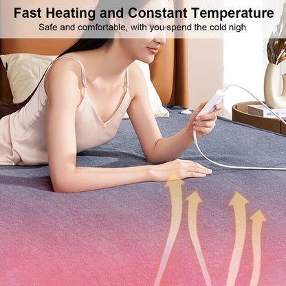 🛏️🔥 Electric Heating Blanket – Fast Warmth & Cozy Comfort