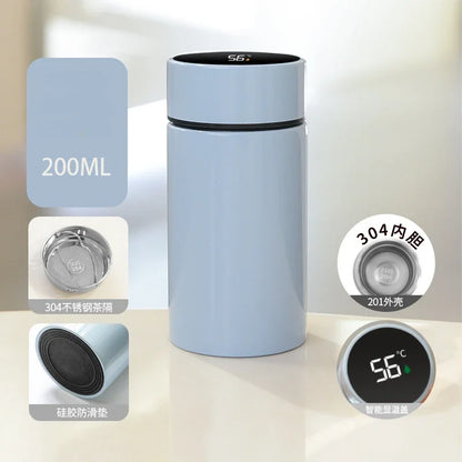🌡️✨ SmartTemp™ Bottle | 200ml Stainless Steel Thermos 🥤❄️