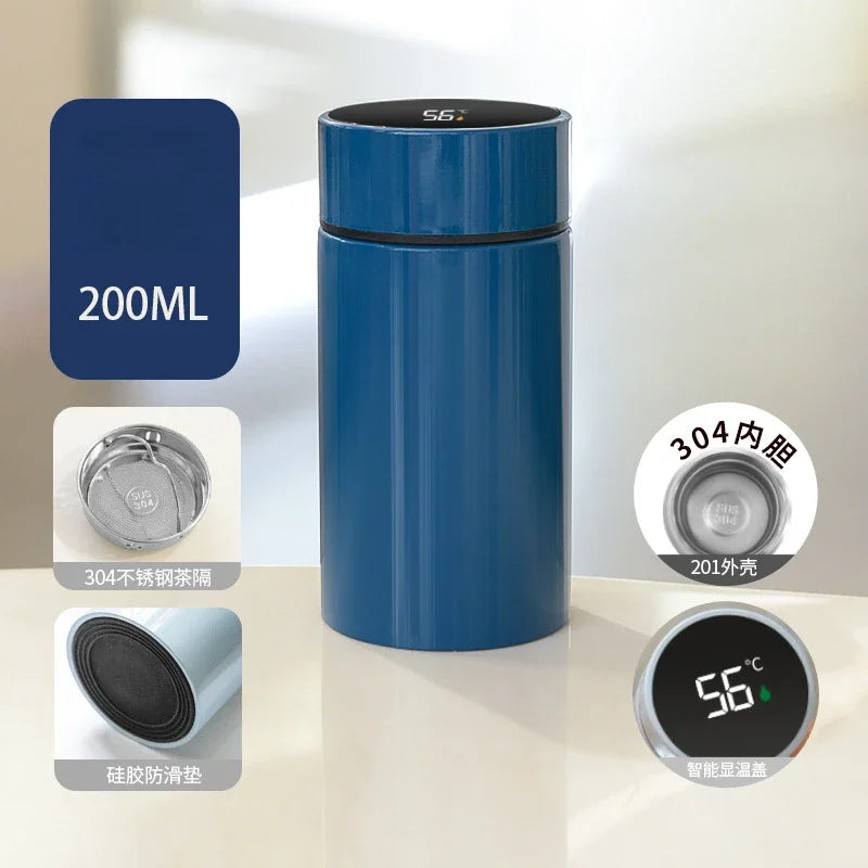 🌡️✨ SmartTemp™ Bottle | 200ml Stainless Steel Thermos 🥤❄️