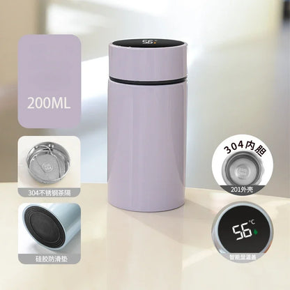 🌡️✨ SmartTemp™ Bottle | 200ml Stainless Steel Thermos 🥤❄️