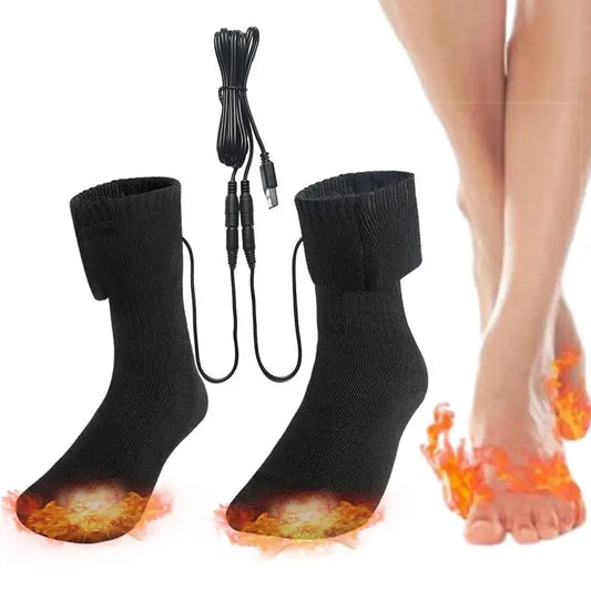 🧦⚡ Rechargeable Heated Socks – Cozy Warmth Anywhere ❄️