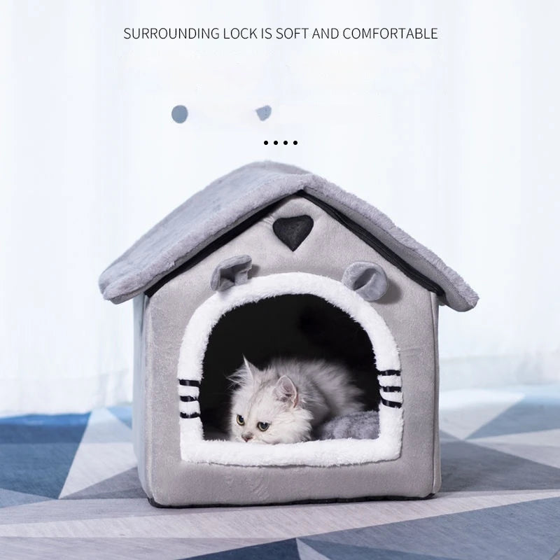 🏠🐾 PawHaven™ Indoor Pet House – Cozy Retreat for Dogs & Cats
