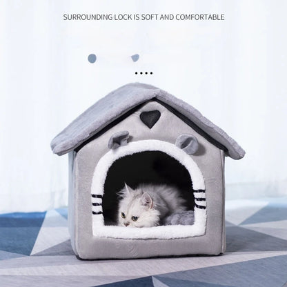 🏠🐾 PawHaven™ Indoor Pet House – Cozy Retreat for Dogs & Cats