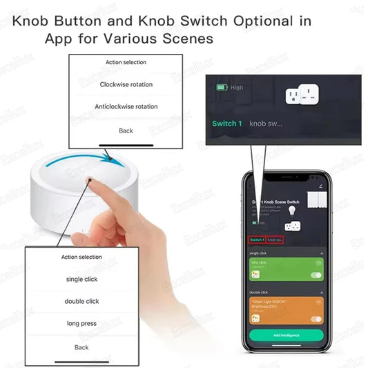 🎛️⚡ SmartKnob™ ZigBee 3.0 | Wireless Dimmer & Scene Switch