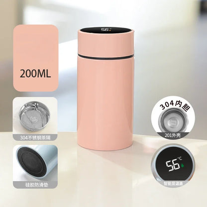 🌡️✨ SmartTemp™ Bottle | 200ml Stainless Steel Thermos 🥤❄️