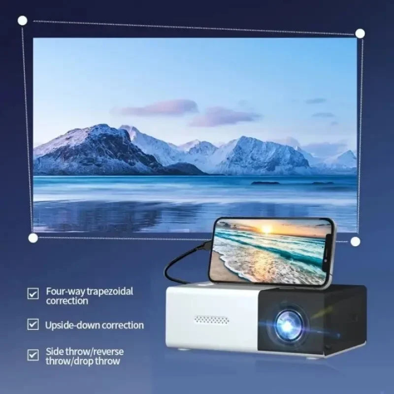 🎬✨ CineMax™ 2025 Smart Projector | 4K HD • WiFi 6 • Bluetooth 5.3 📡