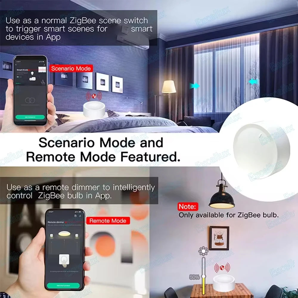 🎛️⚡ SmartKnob™ ZigBee 3.0 | Wireless Dimmer & Scene Switch